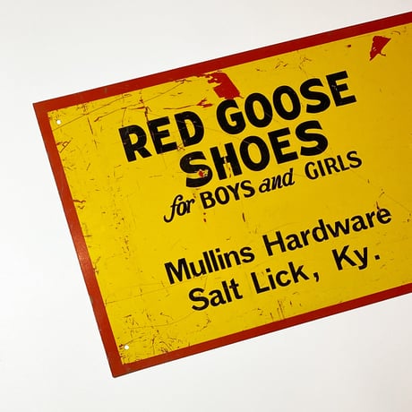 1940's〜 RED GOOSE SHOES Advertising Sign