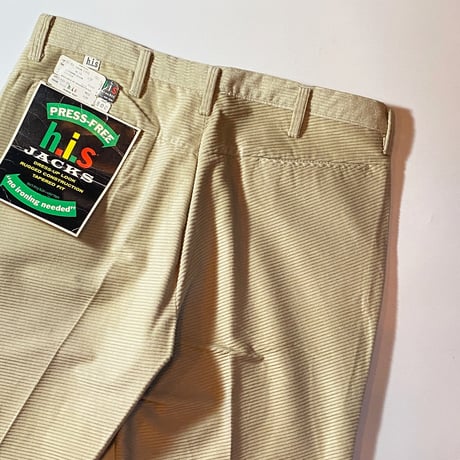 1960's h.i.s Corduroy Tapered Pants Deadstock