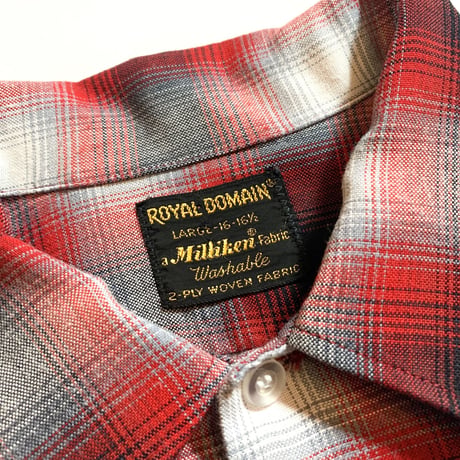 1960's ROYAL DOMAIN Rayon L/S Shirt