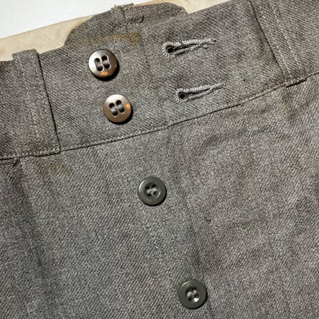 1930's LOEB'S Cotton&Wool Trousers Deadstock
