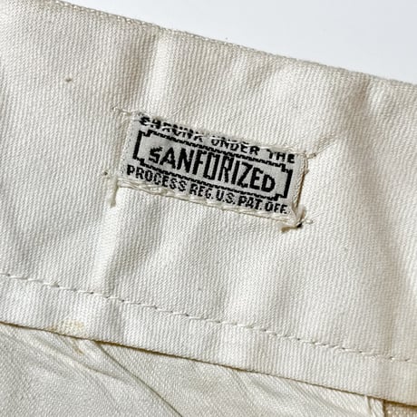 1930's Unknown Linen Trousers Deadstock