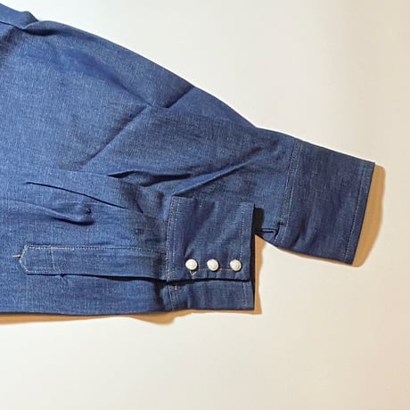 1970's WASHINGTON DEE-CEE Denim Western L/S Shirt Deadstock