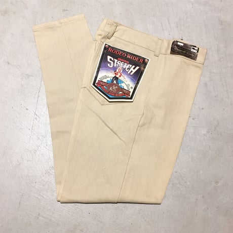 1970's RODEO RIDER Stretch Silm Tapered Pants Deadstock