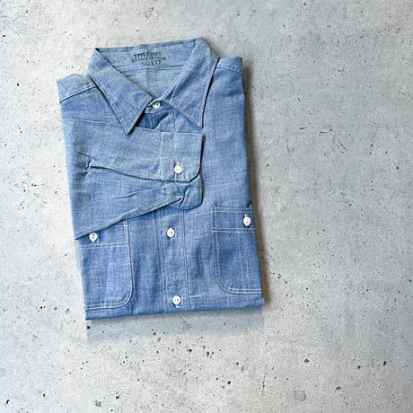 1960's Unknown Chambray L/S Shirt Deadstock