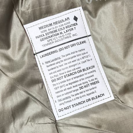 2000's〜 US.Military ECWCS Gen3 Level7 Primaloft Jacket Deadstock