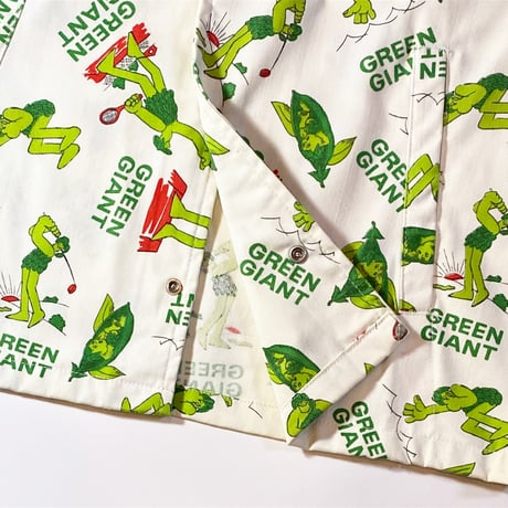 1970's Admiral Sportswear GREEN GIANT Coach Jacket
