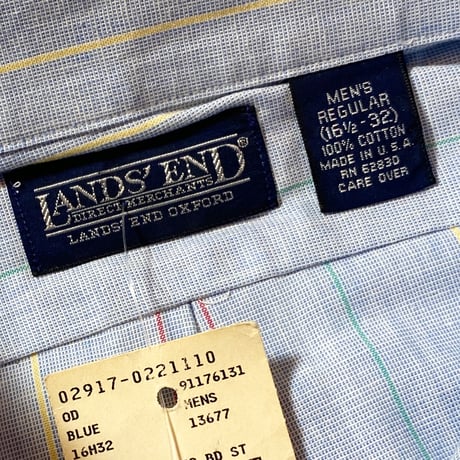 1990's LANDS' END L/S Shirt Deadstock
