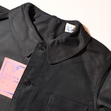 1950's Dubure&Deverchere Black Moleskin Jacket Deadstock