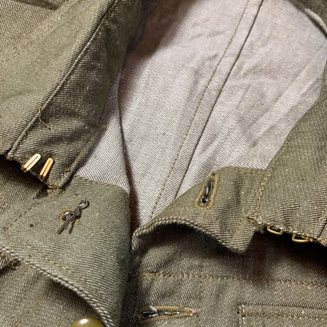 1950's British Army Green Denim Jacket Deadstock