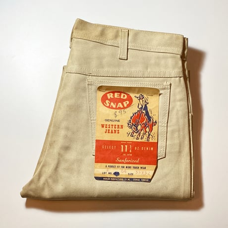 1960's RED SNAP Tapered Pants Deadstock