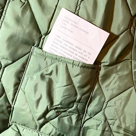 1970's USAF CWU-9/P Liner Jacket Deadstock