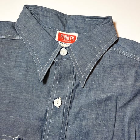 1950's PIONEER Chambray L/S Shirt Deadstock