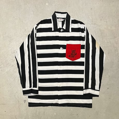 1950〜60's VARSITY Prisoner Like Pajama L/S Shirt
