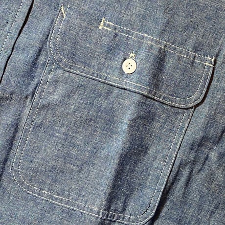1980's〜 Prentiss Chambray L/S Shirt Deadstock