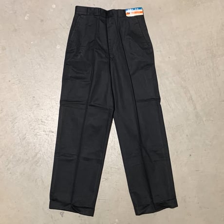 1960's HOUSE OF NATIONS Cotton Trousers Black Deadstock