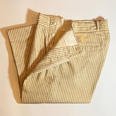 1930's〜 MADE WELL WEAR WELL Cotton Trousers Deadstock