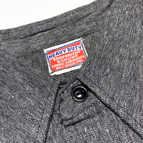 1950's HEAVY DUTY Black Chambray L/S Shirt Deadstock