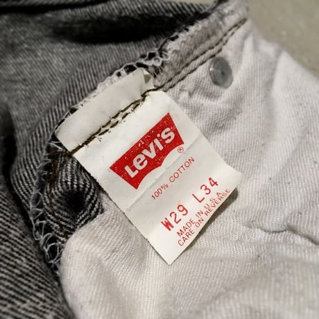 1980〜90's Levi's 501 Black Denim Pants