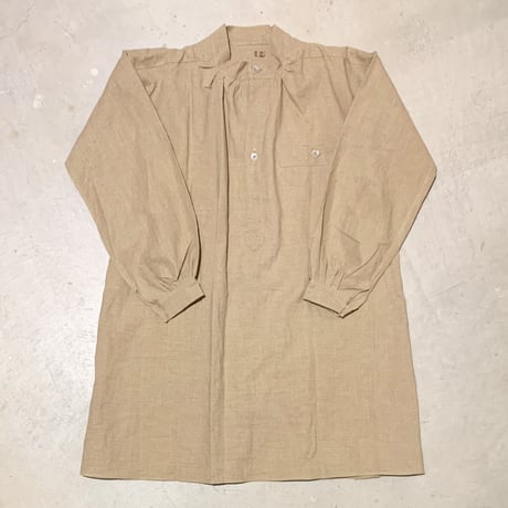 1950's French Military Hospital Linen Smock Deadstock