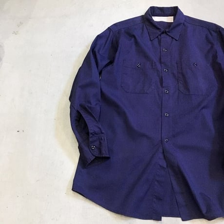 1960's Unknown Herringbone Twill L/S Work Shirt
