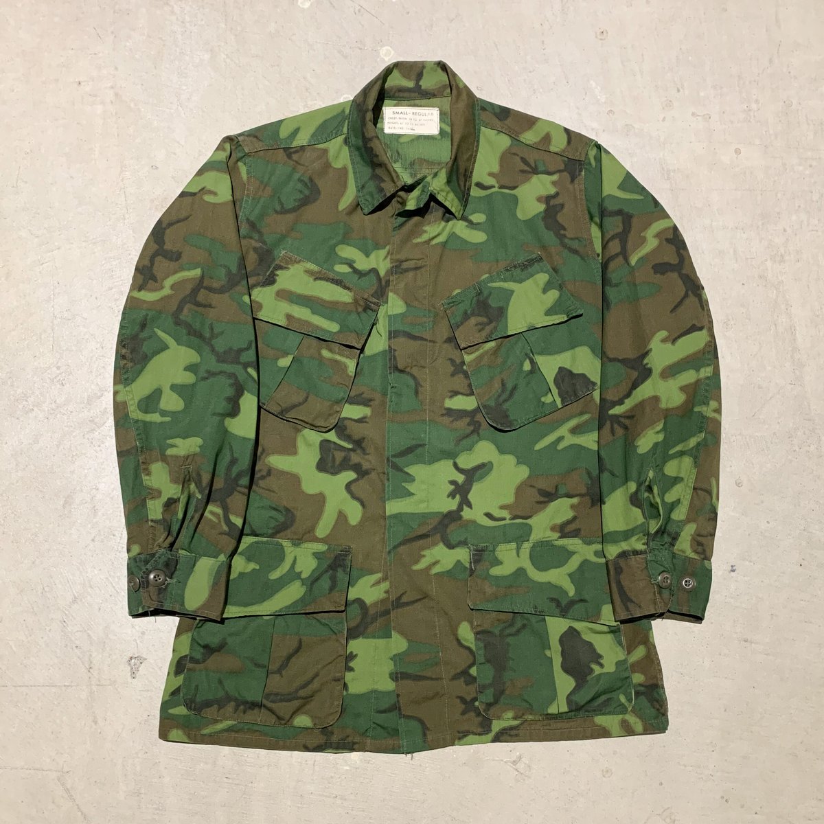 1960's US.ARMY ERDL Non Rip Jungle Fatigue Jack