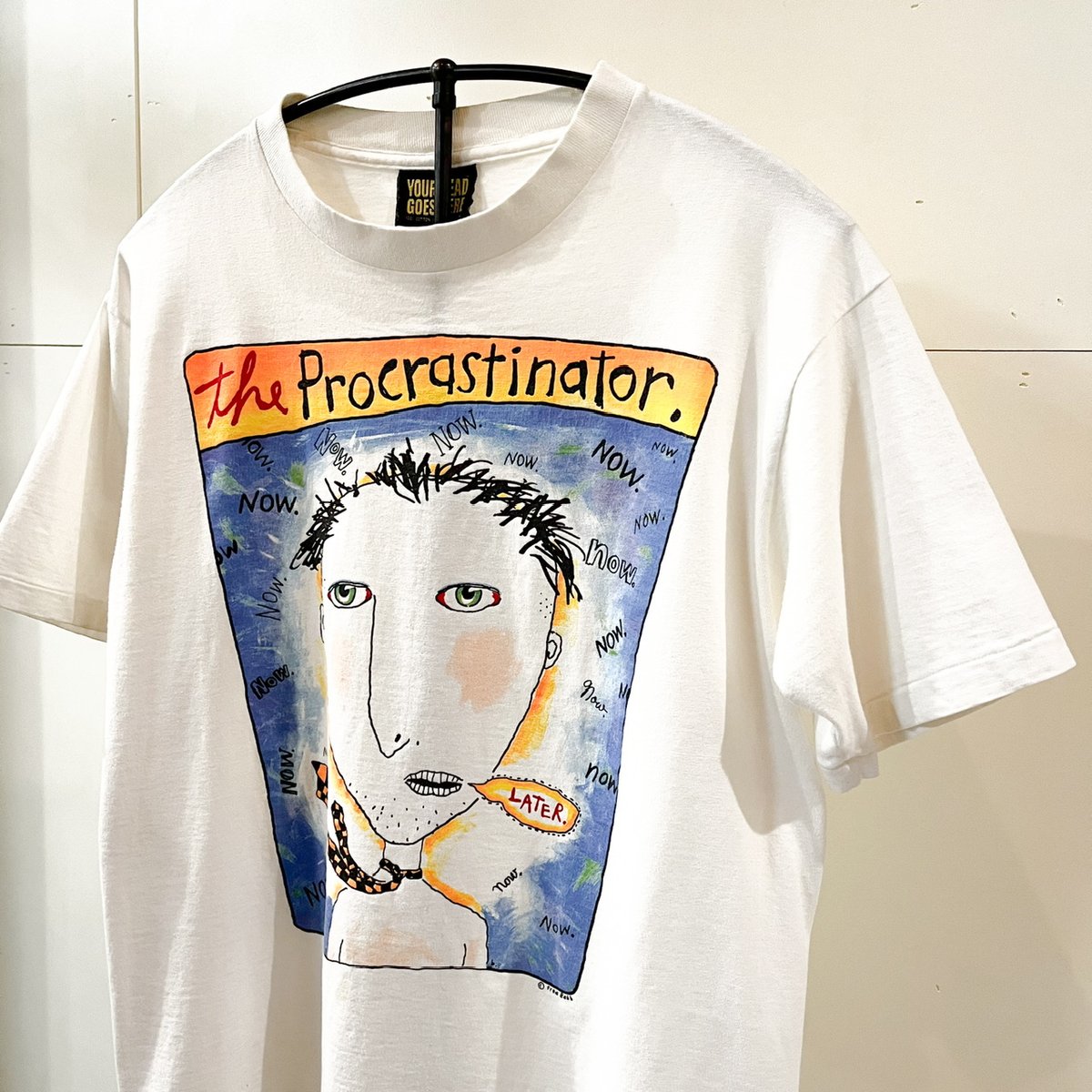 1990's YOUR HEAD GOES HERE Printed Tee | Unwave