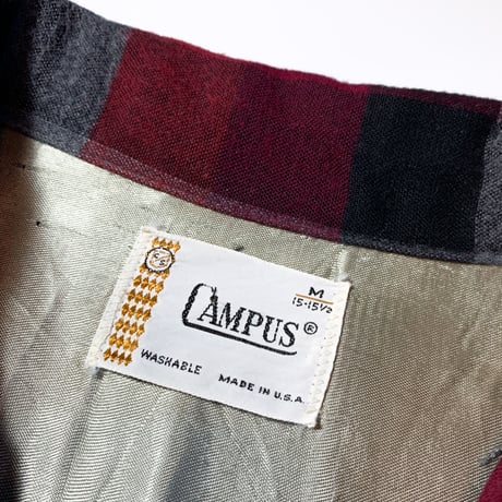 1960's CAMPUS Rayon L/S Shirt