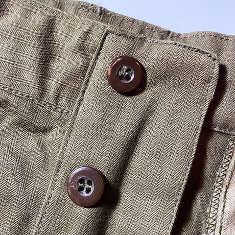 1950〜60's French Army M-47 Herringbone Trousers Deadstock