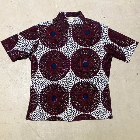 1960's WHITE NEW HAVEN Batik S/S Shirt