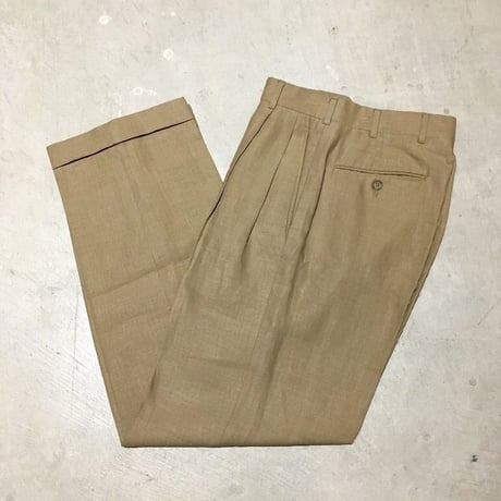 1980〜90's Brooks Brothers Linen Trousers Deadstock