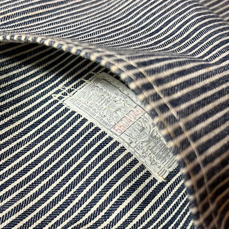 1940〜50's OSHKOSH Hickory Engineer Coat Deadstock