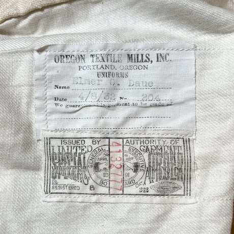 1930's Oregon Textile Mills Co. Linen Norfolk Jacket