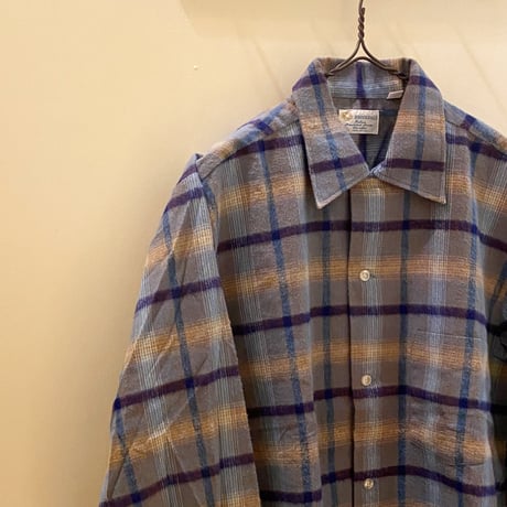 1960's BROOKDALE Flannel L/S Shirt Deadstock