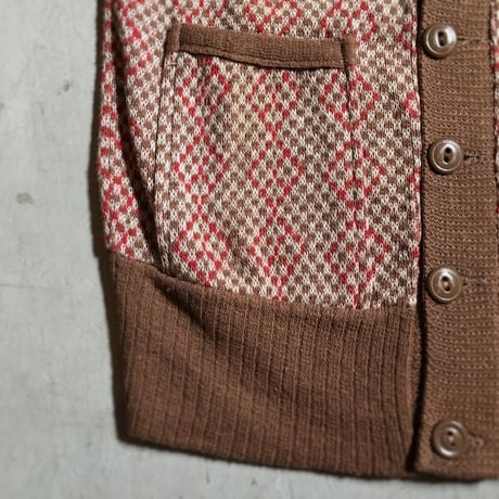 1940's Sportswear Cotton Cardigan Deadstock