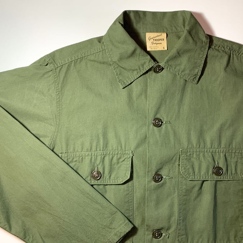 ジャケット・アウター 60S TROOPER POPLIN UTILITY SHIRTS JACKET 1960's TROOPER UTILITY SHIRT (POPLIN / M) – LEAD
