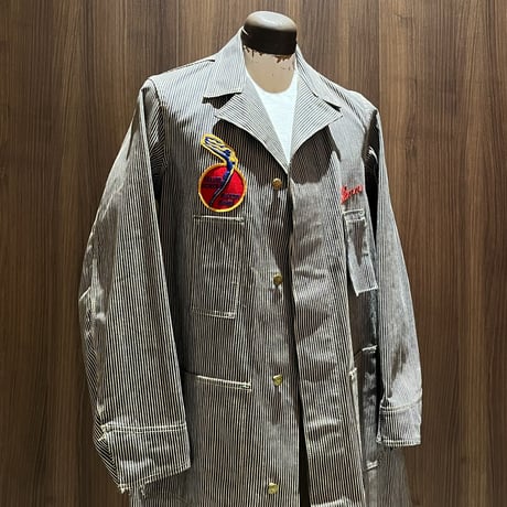 1940〜50's OSHKOSH Hickory Engineer Coat Deadstock