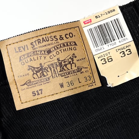 1980's〜 Levi's 517 Corduroy Pants Deadstock