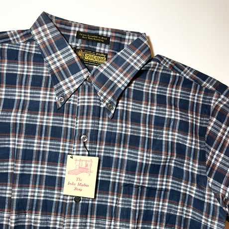 1960's Westley Indian Madras S/S Shirt Deadstock