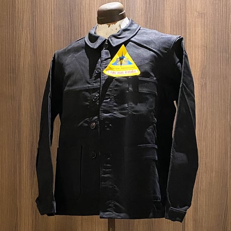 1940〜50's LE MONT ST MICHEL Black Moleskin Jacket Deadstock