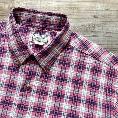 1980's L.L.Bean Seersucker S/S Shirt