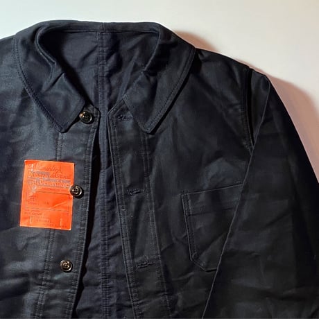 1950's〜 Dubure&Deverchere Black Moleskin Jacket Deadstock