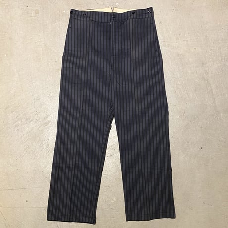 1930's〜 French Unknown Random Pique Trousers Deadstock