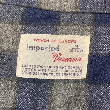 1960's Vermeer Flannel L/S Shirt