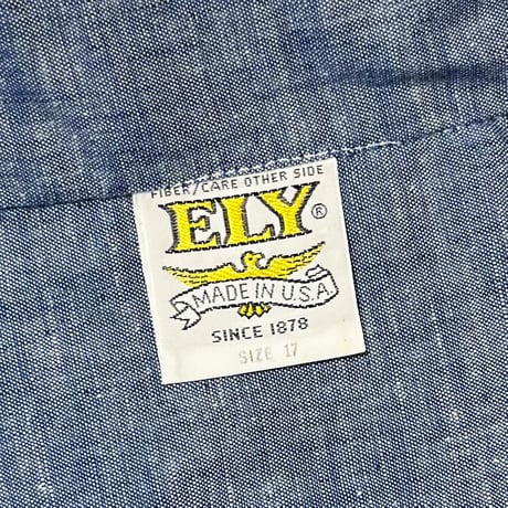 1970〜80's ELY Chambray L/S Shirt Deadstock