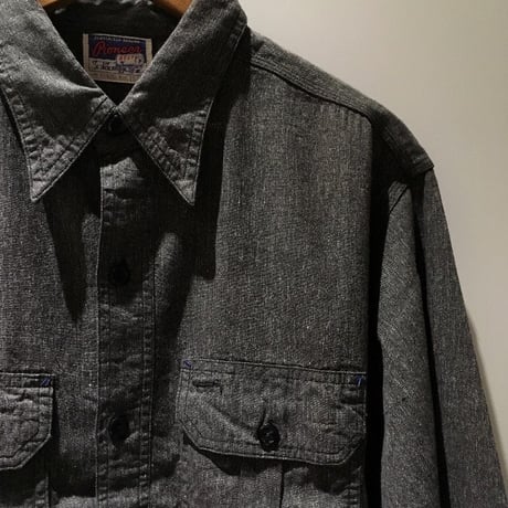 1940's Pioneer Black Chambray L/S Shirt