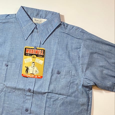 1970's MADEWELL Chambray L/S Shirt Deadstock