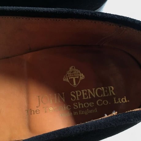 1980's JOHN SPENCER Black Nubuck Loafers