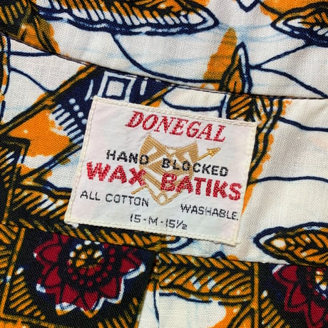 1960's DONEGAL Batik S/S Shirt