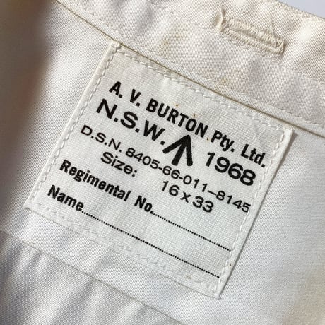 1960's Australia Military L/S Shirt Deadstock