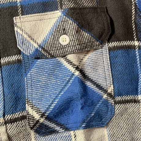 1960's MONTGOMERY WARD Heavy Flannel L/S Shirt Deadstock